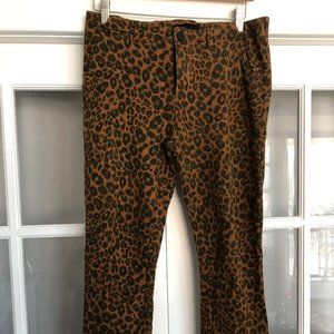 Anthropologie Leopard Stretch Pants